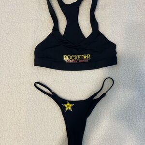 Rockstar Top & Thong Bikini Bottom Set